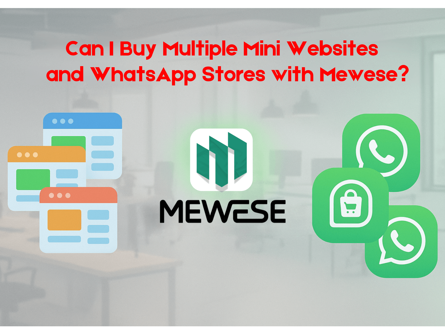 Can I Buy Multiple Mini Websites and WhatsApp Stores with Mewese?