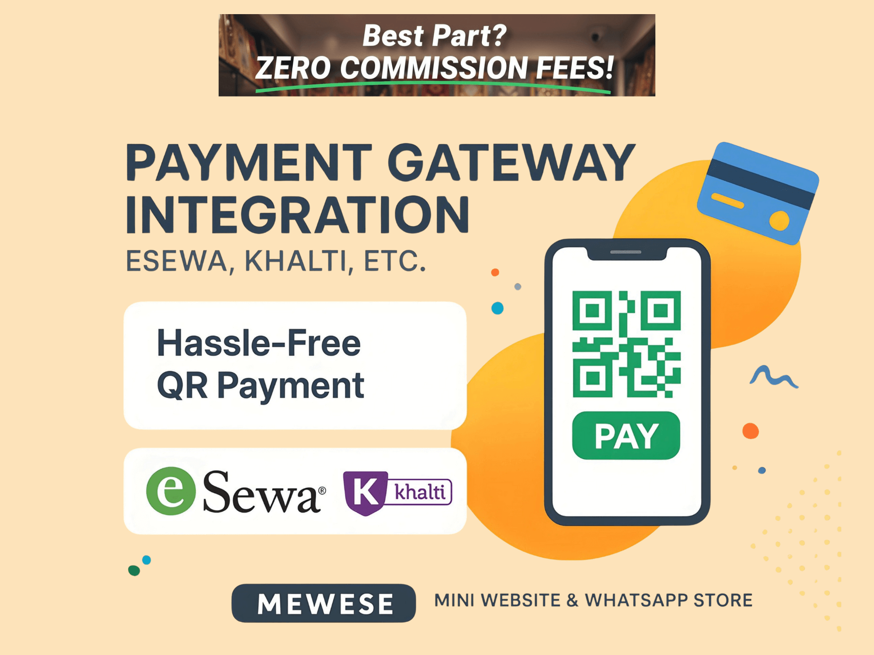 Payments in Mewese Mini Website & WhatsApp Store